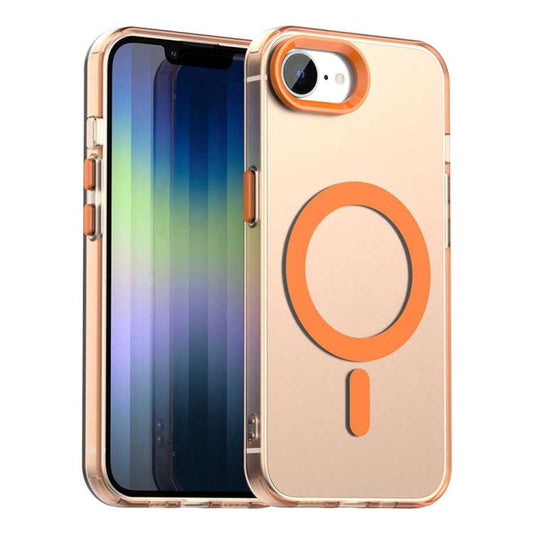 For iPhone 16e Candy Magsafe PC Hybrid TPU Phone Case(Orange) - iPhone 16e Cases by PMC Jewellery | Online Shopping South Africa | PMC Jewellery | Buy Now Pay Later Mobicred