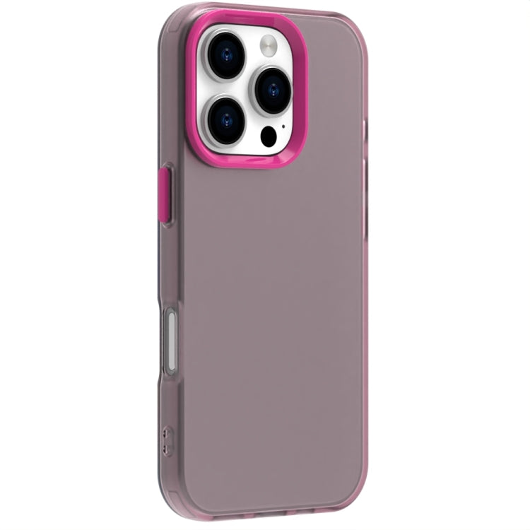 For iPhone 16 Pro Candy PC Hybrid TPU Shockproof Phone Case(Red) - iPhone 16 Pro Cases by PMC Jewellery | Online Shopping South Africa | PMC Jewellery | Buy Now Pay Later Mobicred