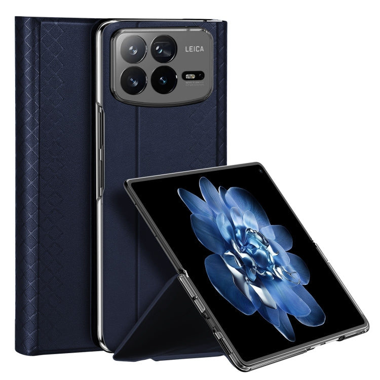 For Xiaomi Mix Fold 4 DUX DUCIS Bril Series PU + TPU Phone Case(Blue) - Xiaomi Cases by DUX DUCIS | Online Shopping South Africa | PMC Jewellery | Buy Now Pay Later Mobicred