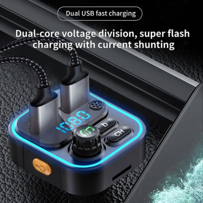 WEKOME WP-C52 Pop Digital Series MP3 Wireless Fast Charging Car Charger(Black) - Car Charger by WK | Online Shopping South Africa | PMC Jewellery | Buy Now Pay Later Mobicred