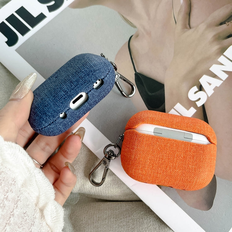 For AirPods 3 Fine Cloth Texture Earbuds Box PC Case with Hook(Green) - free shipping - PMC Jewellery - Order now!