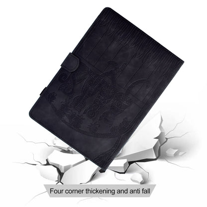 For Samsung Galaxy Tab S9 / S9 FE Cats Embossed Leather Smart Tablet Case(Black) - Galaxy Tab S9 Cases by PMC Jewellery | Online Shopping South Africa | PMC Jewellery | Buy Now Pay Later Mobicred