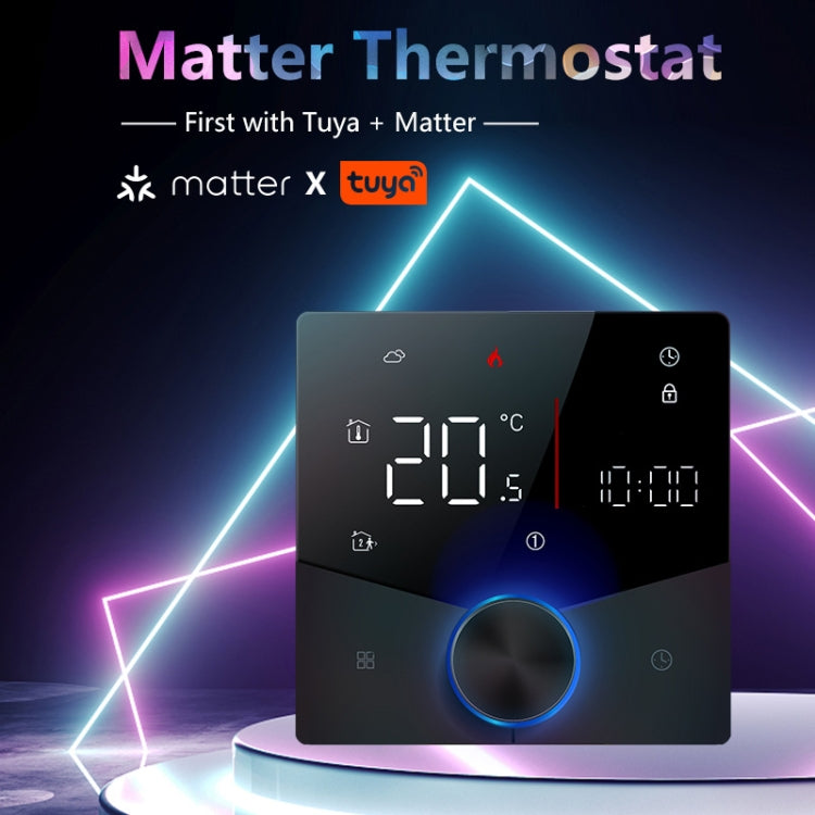 BHT-009GCLW-MT Boiler Heating WiFi Smart Home LED Thermostat with Matter(White) - Thermostat & Thermometer by PMC Jewellery | Online Shopping South Africa | PMC Jewellery | Buy Now Pay Later Mobicred