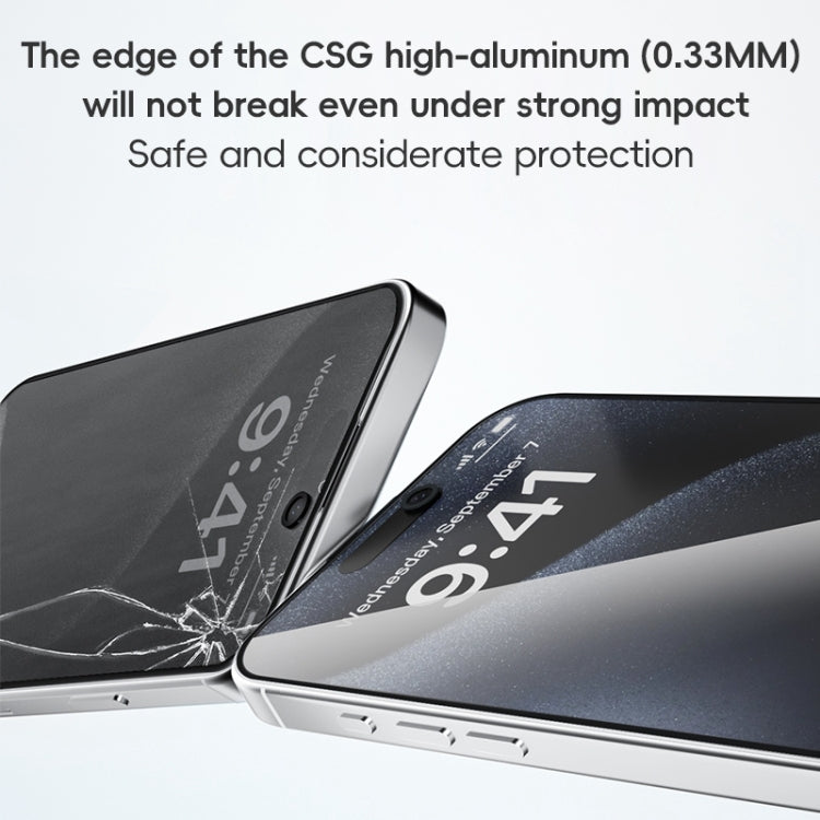 For iPhone 16 ZGA 0.33mm 2.5D Anti-static Privacy Tempered Glass Film - iPhone 16 Tempered Glass by ZGA | Online Shopping South Africa | PMC Jewellery | Buy Now Pay Later Mobicred