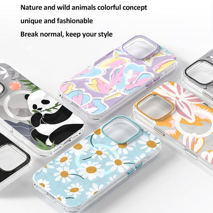 For iPhone 16 Pro Max TGVIS Grace Series MagSafe Magnetic Phone Case(Panda) - iPhone 16 Pro Max Cases by TGVIS | Online Shopping South Africa | PMC Jewellery | Buy Now Pay Later Mobicred