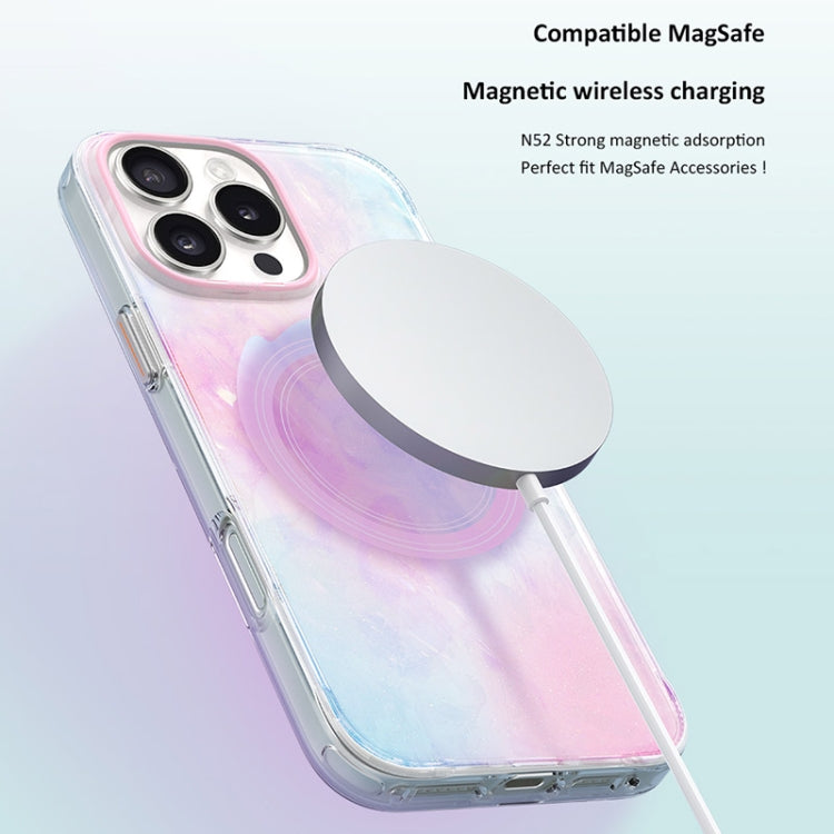 For iPhone 16 TGVIS Grace Series MagSafe Magnetic Phone Case(Daisy) - iPhone 16 Cases by TGVIS | Online Shopping South Africa | PMC Jewellery | Buy Now Pay Later Mobicred