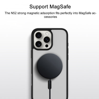 For iPhone 16 Pro TGVIS GRACE Series MagSafe Frosted Translucent Phone Case(White) - iPhone 16 Pro Cases by TGVIS | Online Shopping South Africa | PMC Jewellery | Buy Now Pay Later Mobicred