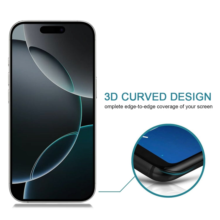 For iPhone 16 Pro 25pcs Full Cover Anti-spy Silk Screen Tempered Glass Film - iPhone 16 Pro Tempered Glass by PMC Jewellery | Online Shopping South Africa | PMC Jewellery | Buy Now Pay Later Mobicred