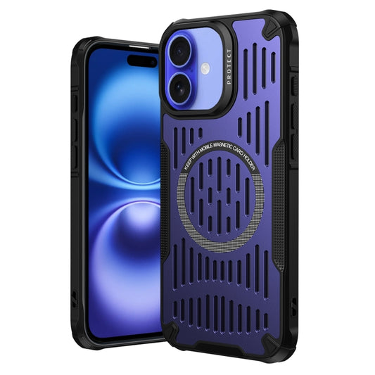 For iPhone 16 Ice Front Cooling MagSafe Magnetic Phone Case(Purple) - iPhone 16 Cases by PMC Jewellery | Online Shopping South Africa | PMC Jewellery | Buy Now Pay Later Mobicred