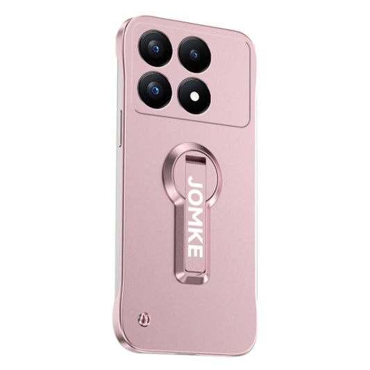 For Redmi K70 Pro Baking Varnish 360 Rotate Holder No Frame PC Phone Case(Pink) - K70 Pro Cases by PMC Jewellery | Online Shopping South Africa | PMC Jewellery | Buy Now Pay Later Mobicred