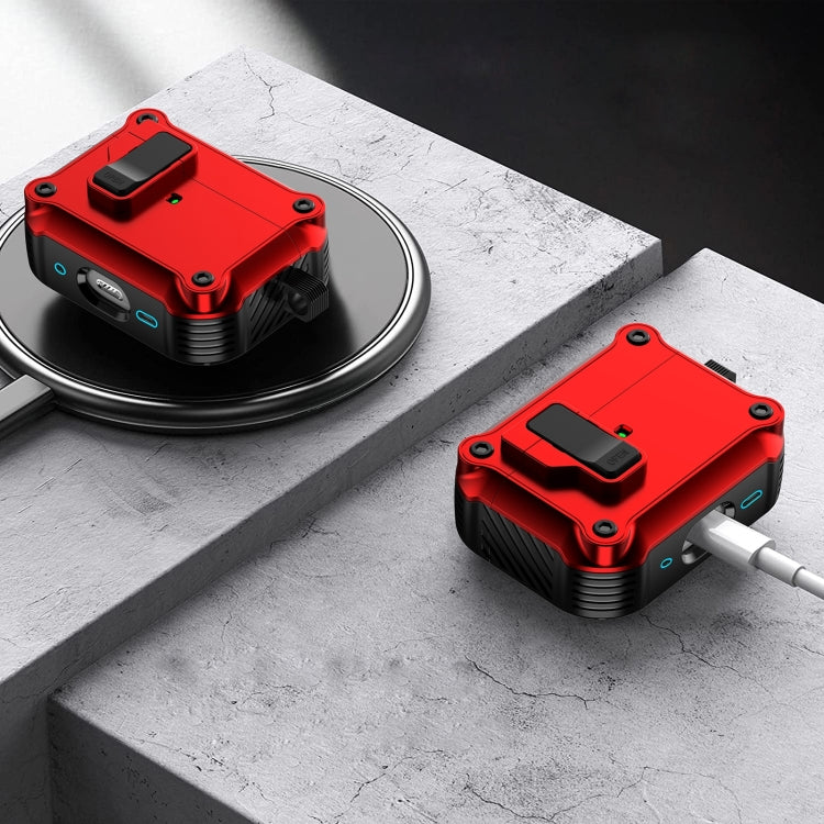 For AirPods 4 Eagle Shockproof Earphone Protective Case with Switch(Purple) - For AirPods 4 by PMC Jewellery | Online Shopping South Africa | PMC Jewellery | Buy Now Pay Later Mobicred