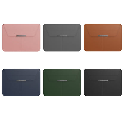 Multifunctional Laptop PU Magnetic Stand Split Liner Bag with Mouse Pad Function, Size:13-14 inch(Grey) - 13.3 inch by PMC Jewellery | Online Shopping South Africa | PMC Jewellery | Buy Now Pay Later Mobicred