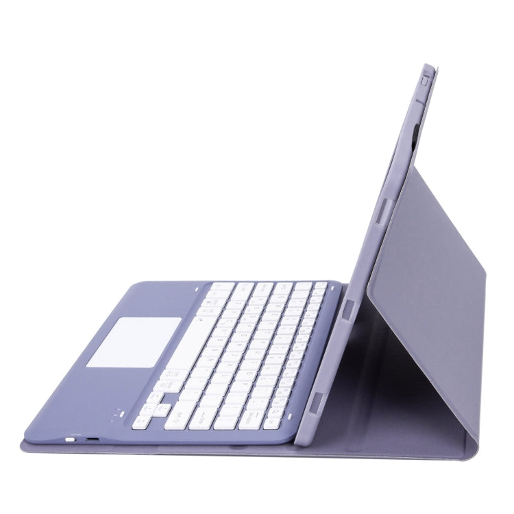 For Huawei MatePad Air 12 2024 Ultra-thin Detachable Bluetooth Keyboard Leather Tablet Case with Touchpad(Lavender White) - Huawei Keyboard by PMC Jewellery | Online Shopping South Africa | PMC Jewellery | Buy Now Pay Later Mobicred