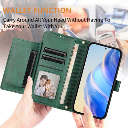 For Samsung Galaxy S25 Ultra 5G Multi-Card Slots Zipper Wallet Leather Phone Case(Green) - Galaxy S25 Ultra 5G Cases by PMC Jewellery | Online Shopping South Africa | PMC Jewellery | Buy Now Pay Later Mobicred