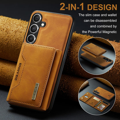 For Samsung Galaxy S24 FE 5G DG.MING M2 Series 3-Fold Multi Card Bag + Magnetic Phone Case(Brown) - Galaxy S24 FE 5G Cases by DG.MING | Online Shopping South Africa | PMC Jewellery | Buy Now Pay Later Mobicred