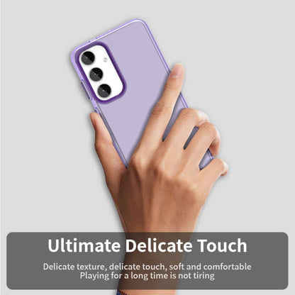 For Samsung Galaxy S25+ 5G Candy PC Hybrid TPU Shockproof Phone Case(Purple) - Galaxy S25+ 5G Cases by PMC Jewellery | Online Shopping South Africa | PMC Jewellery | Buy Now Pay Later Mobicred