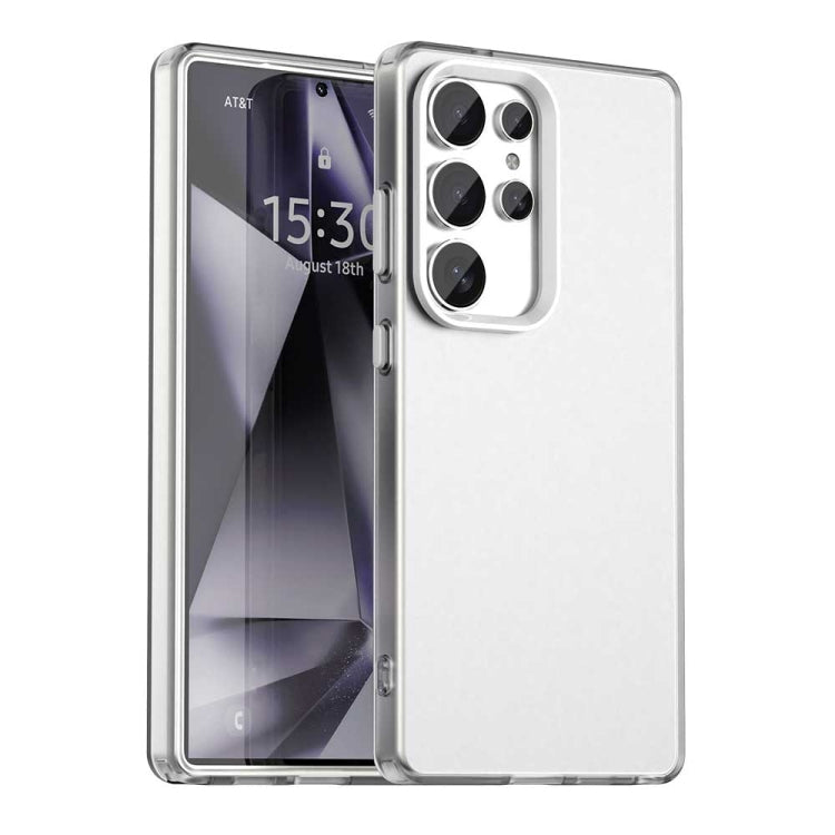 For Samsung Galaxy S25 Ultra 5G Candy PC Hybrid TPU Shockproof Phone Case(White) - Galaxy S25 Ultra 5G Cases by PMC Jewellery | Online Shopping South Africa | PMC Jewellery | Buy Now Pay Later Mobicred