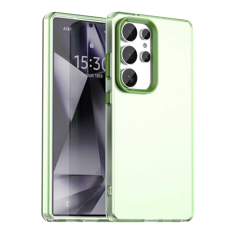 For Samsung Galaxy S25 Ultra 5G Candy PC Hybrid TPU Shockproof Phone Case(Green) - Galaxy S25 Ultra 5G Cases by PMC Jewellery | Online Shopping South Africa | PMC Jewellery | Buy Now Pay Later Mobicred