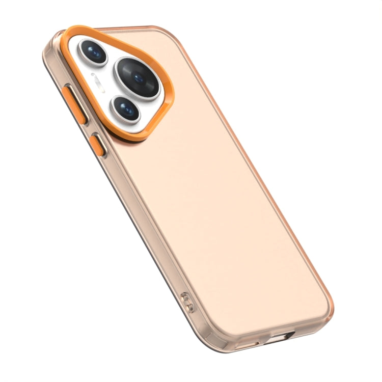 For Huawei Pura 70 Candy PC Hybrid TPU Shockproof Phone Case(Orange) - Huawei Cases by PMC Jewellery | Online Shopping South Africa | PMC Jewellery | Buy Now Pay Later Mobicred