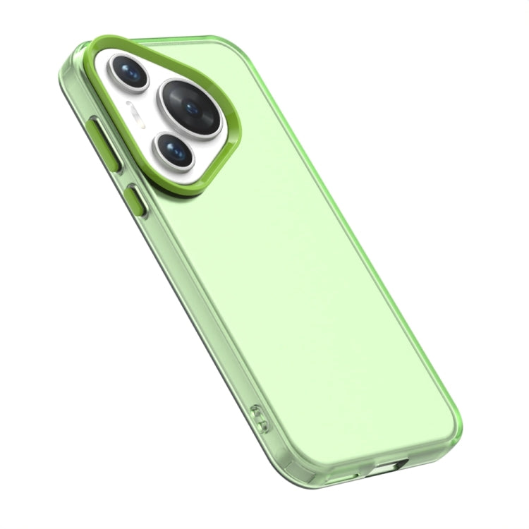 For Huawei Pura 70 Candy PC Hybrid TPU Shockproof Phone Case(Green) - Huawei Cases by PMC Jewellery | Online Shopping South Africa | PMC Jewellery | Buy Now Pay Later Mobicred