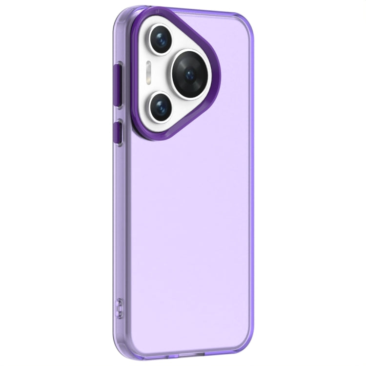 For Huawei Pura 70 Pro Candy PC Hybrid TPU Shockproof Phone Case(Purple) - Huawei Cases by PMC Jewellery | Online Shopping South Africa | PMC Jewellery | Buy Now Pay Later Mobicred