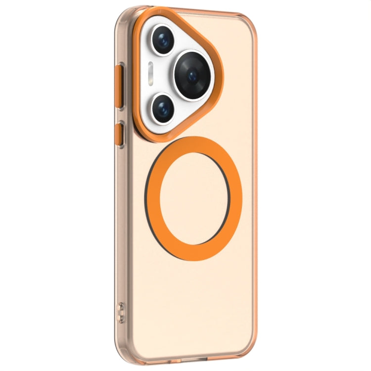 For Huawei Pura 70 Pro Candy Magsafe PC Hybrid TPU Phone Case(Orange) - Huawei Cases by PMC Jewellery | Online Shopping South Africa | PMC Jewellery | Buy Now Pay Later Mobicred