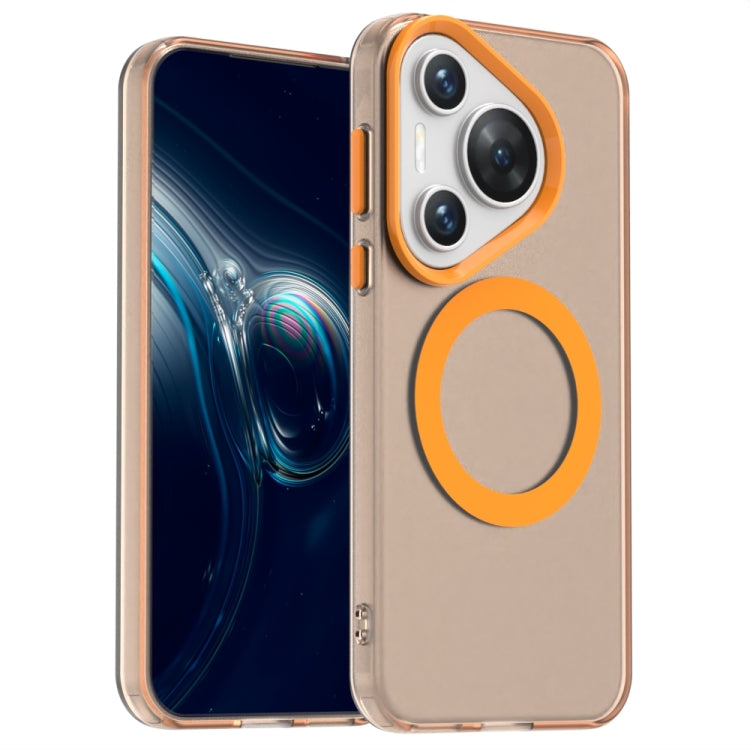 For Huawei Pura 70 Pro+ Candy Magsafe PC Hybrid TPU Phone Case(Orange) - Huawei Cases by PMC Jewellery | Online Shopping South Africa | PMC Jewellery | Buy Now Pay Later Mobicred