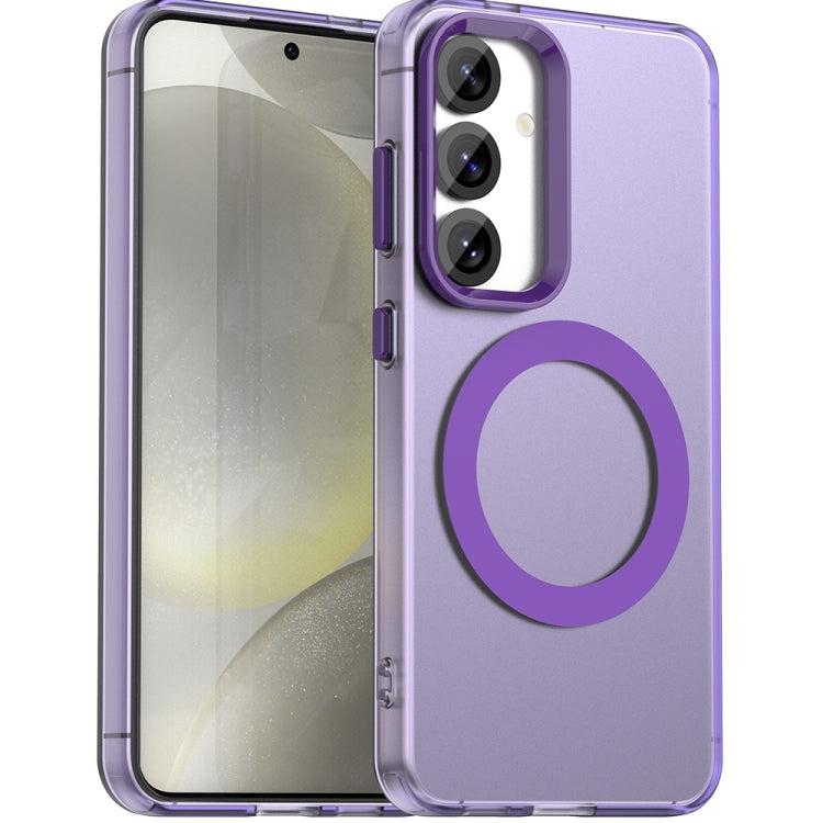 For Samsung Galaxy S25+ 5G Candy Magsafe PC Hybrid TPU Phone Case(Purple) - Galaxy S25+ 5G Cases by PMC Jewellery | Online Shopping South Africa | PMC Jewellery | Buy Now Pay Later Mobicred