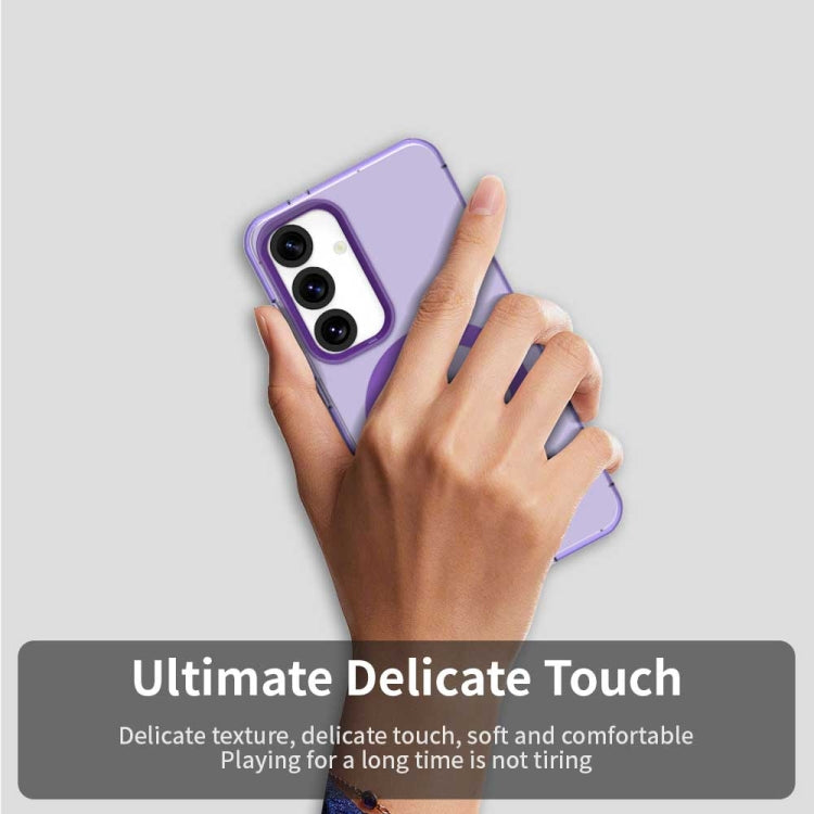 For Samsung Galaxy S25+ 5G Candy Magsafe PC Hybrid TPU Phone Case(Purple) - Galaxy S25+ 5G Cases by PMC Jewellery | Online Shopping South Africa | PMC Jewellery | Buy Now Pay Later Mobicred