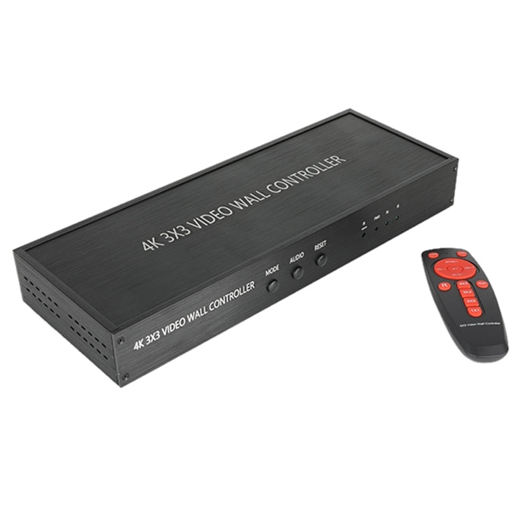 NK-BT88 4K 3x3 HDMI Video Wall Controller Multi-screen Splicing Processor with Remote Controller, Plug:US Plug - Splitter by PMC TechLife | Online Shopping South Africa | PMC TechLife | Buy Now Pay Later Mobicred