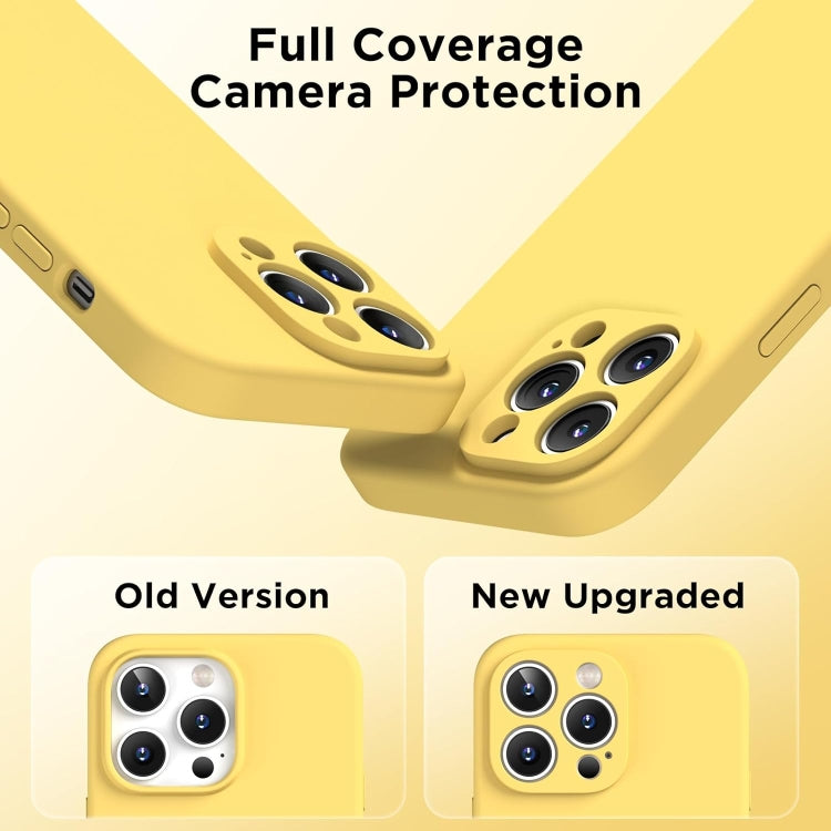 For iPhone 13 Pro Max Silicone Suction Cup MagSafe Phone Case with Screen Film(Yellow) - free shipping - PMc TechLife - Order now!