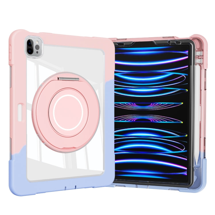 For iPad Pro 11 2022 / 2021 / 2020 Crystal Armor PC Hybrid TPU Tablet Case(Blue Pink) - iPad Pro 11 (2022/2021) Cases by PMC Jewellery | Online Shopping South Africa | PMC Jewellery | Buy Now Pay Later Mobicred