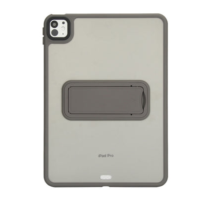 For iPad 4 / 3 / 2 9.7 inch Skin Feel Holder PC Hybrid TPU Tablet Case(Grey) - iPad 4 & 3 & 2 Cases by PMC Jewellery | Online Shopping South Africa | PMC Jewellery | Buy Now Pay Later Mobicred