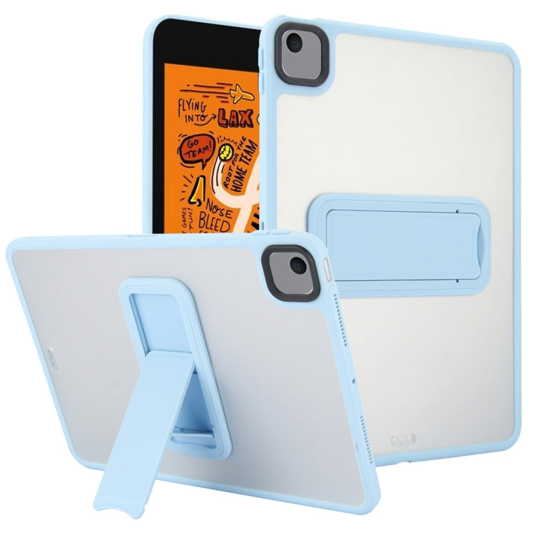 For iPad mini 5 / 4 7.9 inch Skin Feel Holder PC Hybrid TPU Tablet Case(Light Blue) - iPad mini (2019) / mini 5 Cases by PMC Jewellery | Online Shopping South Africa | PMC Jewellery | Buy Now Pay Later Mobicred