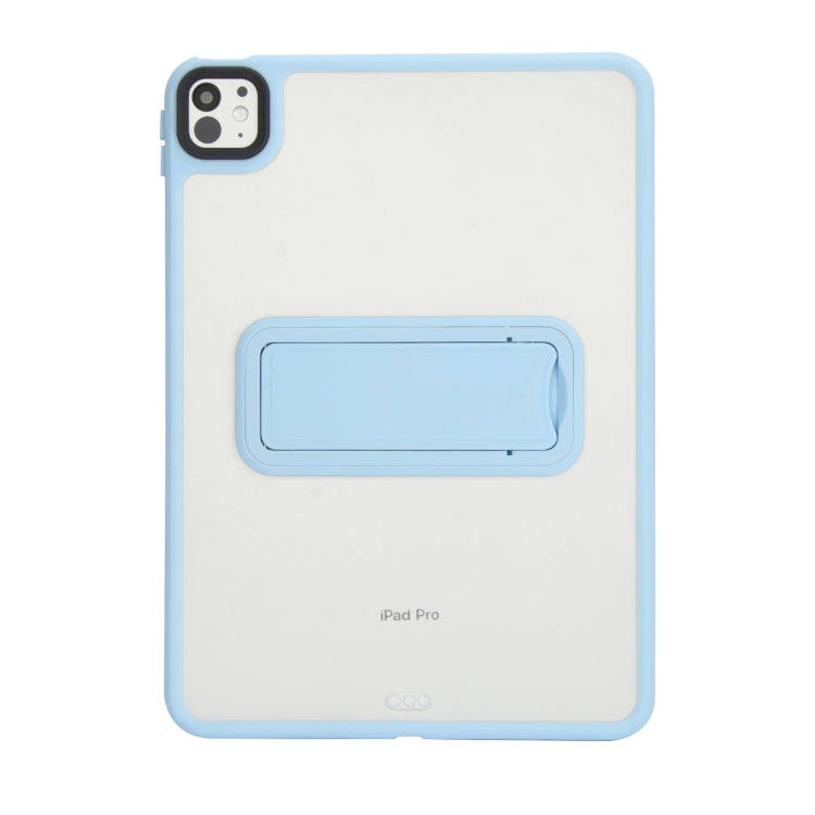 For iPad mini 5 / 4 7.9 inch Skin Feel Holder PC Hybrid TPU Tablet Case(Light Blue) - iPad mini (2019) / mini 5 Cases by PMC Jewellery | Online Shopping South Africa | PMC Jewellery | Buy Now Pay Later Mobicred