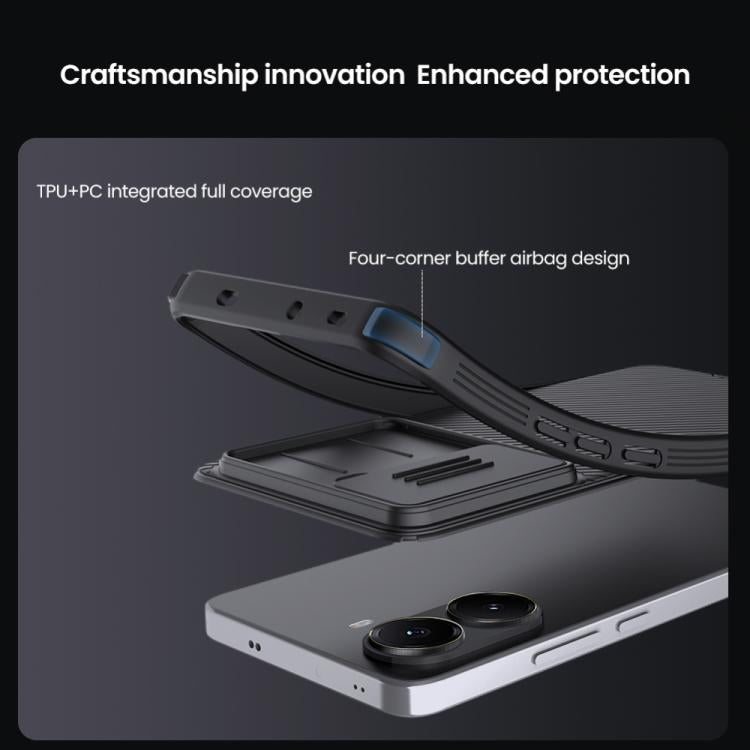 For Xiaomi Poco X7 Pro NILLKIN CamShield Pro PC Phone Case(Black) - free shipping - PMc TechLife - Order now!