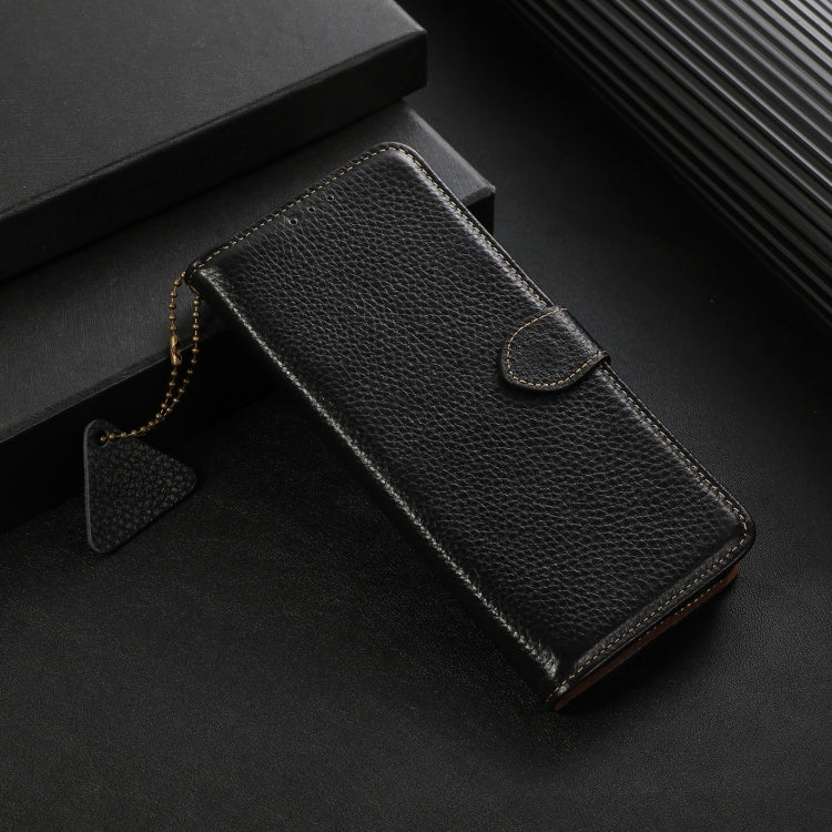 For Honor Play 60 Plus Genuine Leather Litchi Texture RFID Leather Phone Case(Black) - free shipping - PMC TechLife - Order now!