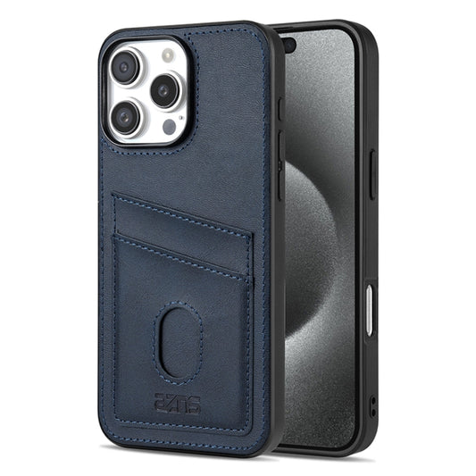 For iPhone 16 Pro AZNS K1 Series Card Slot Business Phone Case(Blue) - iPhone 16 Pro Cases by AZNS | Online Shopping South Africa | PMC Jewellery | Buy Now Pay Later Mobicred