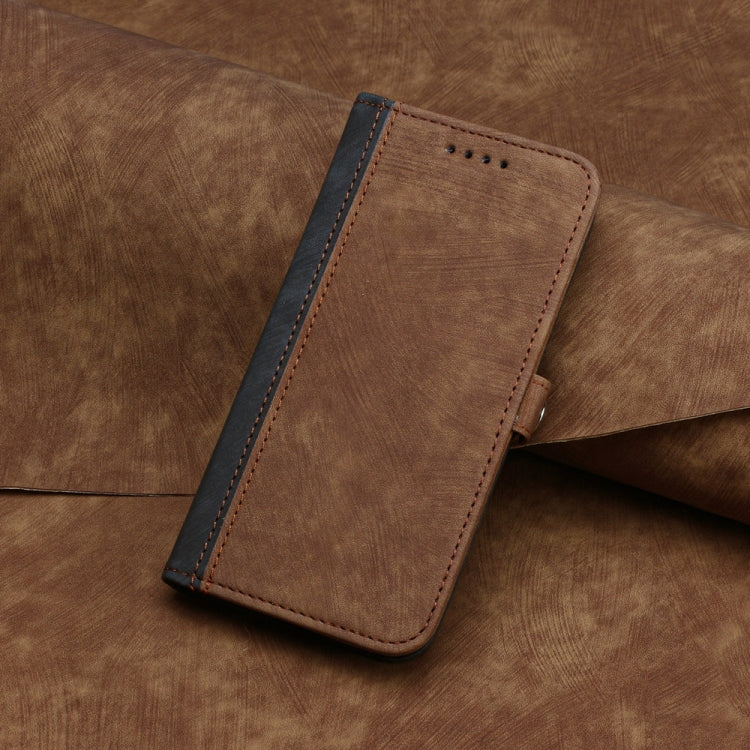 For Samsung Galaxy S25 5G Side Buckle Double Fold Hand Strap Leather Phone Case(Brown) - Galaxy S25 5G Cases by PMC Jewellery | Online Shopping South Africa | PMC Jewellery | Buy Now Pay Later Mobicred
