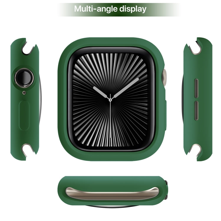For Apple Watch Series 10 42mm Candy TPU Half Coverage Watch Case(Original Green) - Watch Cases by PMC TechLife | Online Shopping South Africa | PMC TechLife | Buy Now Pay Later Mobicred