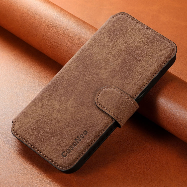 For iPhone 16 Plus CaseNeo MagSafe RFID Anti-theft Retro Leather Phone Case(Brown) - iPhone 16 Plus Cases by CaseNeo | Online Shopping South Africa | PMC Jewellery | Buy Now Pay Later Mobicred