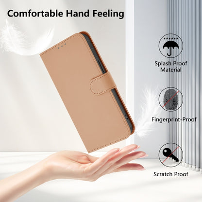 For Ulefone Note 14 Skin Feel Solid Color Leather Phone Case with Lanyard(Nude) - Ulefone Cases by PMC Jewellery | Online Shopping South Africa | PMC Jewellery | Buy Now Pay Later Mobicred