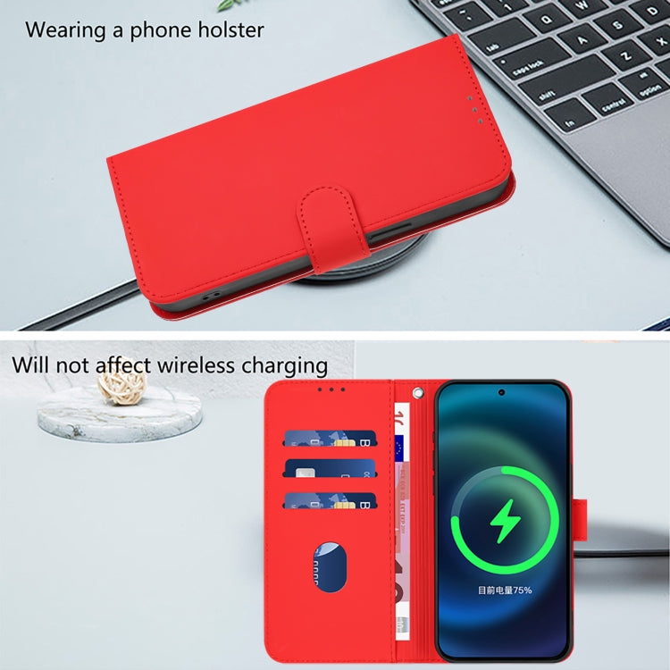 For Ulefone Note 18 Ultra Skin Feel Solid Color Leather Phone Case with Lanyard(Red) - Ulefone Cases by PMC Jewellery | Online Shopping South Africa | PMC Jewellery | Buy Now Pay Later Mobicred