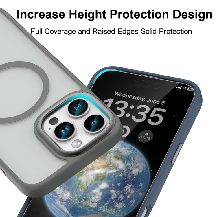 For iPhone 16 Pro Mutural Skin Feel Series Frosted MagSafe Magnetic Phone Case(Blue) - iPhone 16 Pro Cases by Mutural | Online Shopping South Africa | PMC Jewellery | Buy Now Pay Later Mobicred