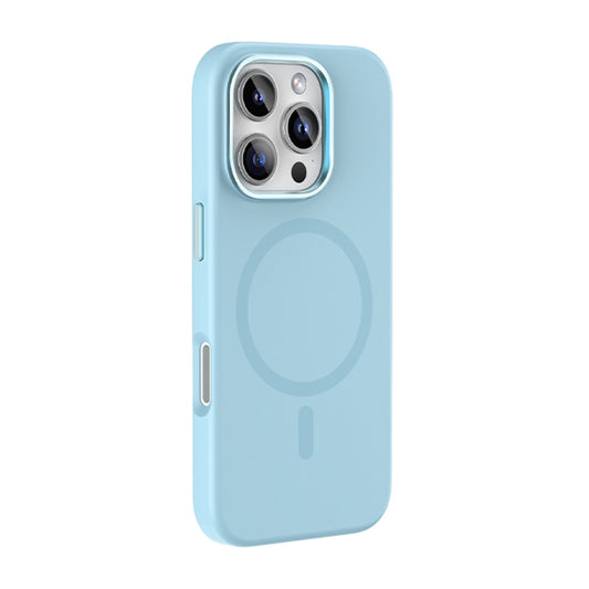 For iPhone 16 Pro Mutural Karen Series Liquid Silicone MagSafe Magnetic Phone Case(Sky Blue) - iPhone 16 Pro Cases by Mutural | Online Shopping South Africa | PMC Jewellery | Buy Now Pay Later Mobicred