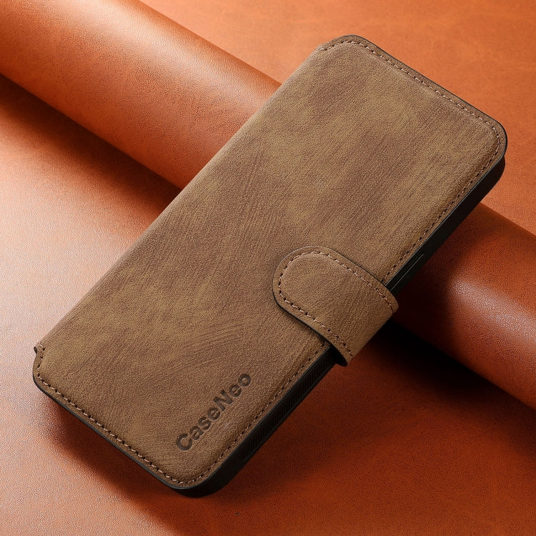 For Motorola Moto G Stylus 5G 2024 CaseNeo MagSafe RFID Anti-theft Retro Leather Phone Case(Brown) - Motorola Cases by CaseNeo | Online Shopping South Africa | PMC Jewellery | Buy Now Pay Later Mobicred