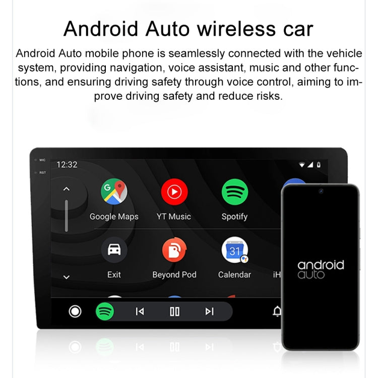 CarPlay and Android Auto Wireless Car Connectivity Box, Specification: Square(Black) - Bluetooth Adapters by PMC Jewellery | Online Shopping South Africa | PMC Jewellery | Buy Now Pay Later Mobicred