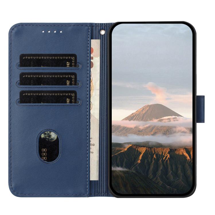 For iPhone 17 Air Triangle Pattern Buckle Clasp Leather Phone Case(Royal Blue) - free shipping - PMc TechLife - Order now!