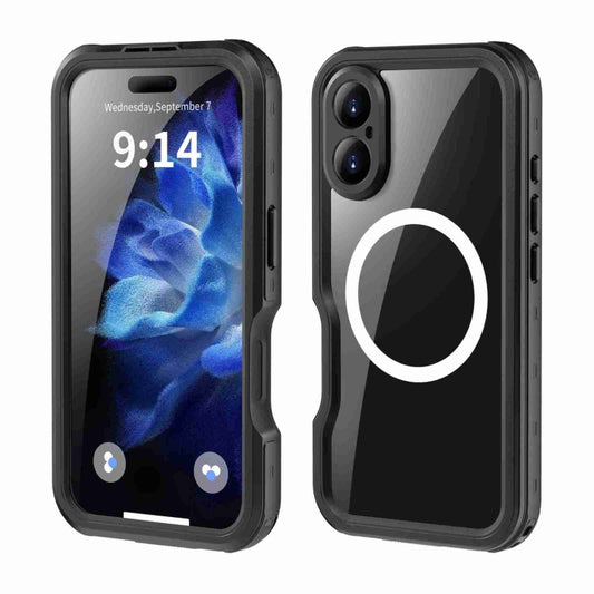 For iPhone 16 Plus RedPepper IP68 Waterproof Triple-proof MagSafe Phone Case(Black) - iPhone 16 Plus Cases by RedPepper | Online Shopping South Africa | PMC Jewellery | Buy Now Pay Later Mobicred