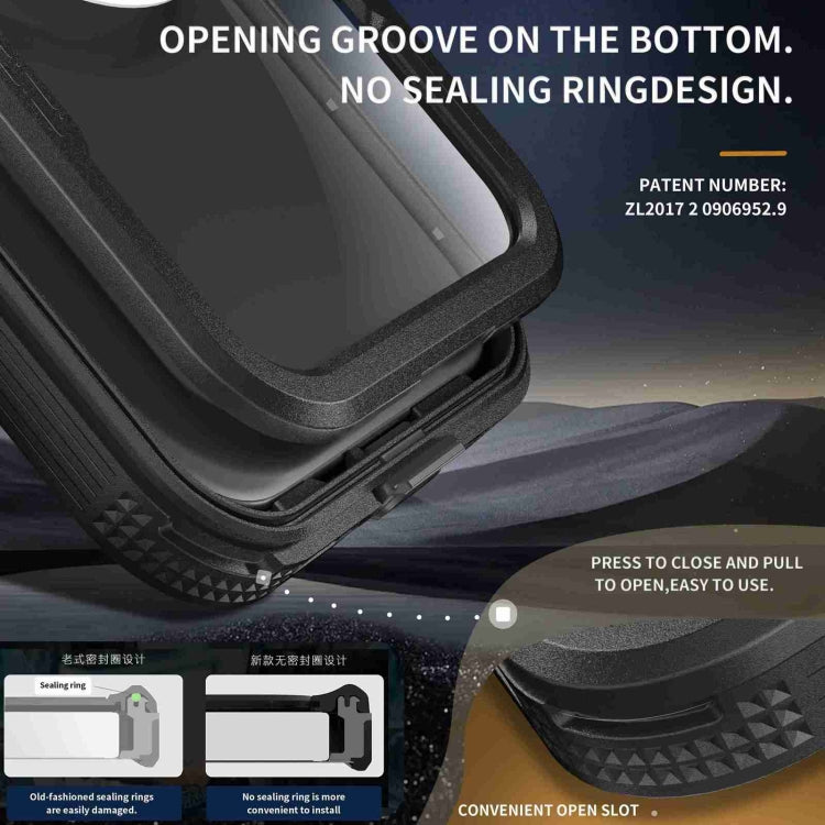 For iPhone 16 Pro Max RedPepper IP68 Waterproof Triple-proof MagSafe Phone Case(Black) - free shipping - PMC Jewellery - Order now!